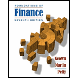 Foundations of Finance (MyFinanceLab Series) - 7th Edition - by Arthur J. Keown, John D. Martin, J. William Petty - ISBN 9780136113652