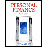 Personal Finance - 4th Edition - by Jeff Madura - ISBN 9780136117001
