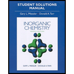 Inorganic Chemistry Student Solution Manual - 4th Edition - by Gary L. Miessler - ISBN 9780136128670