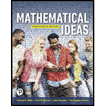 MATHEMATICAL IDEAS (LL)-W/MYLAB MATH... - 14th Edition - by Miller - ISBN 9780136209485