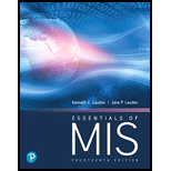 EBK ESSENTIALS OF MIS - 14th Edition - by LAUDON - ISBN 9780136501046