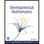 Pearson eText Developmental Mathematics: College Mathematics and Introductory Algebra -- Instant Access (Pearson+) - 10th Edition - by Marvin Bittinger,  Judith Beecher - ISBN 9780136880448