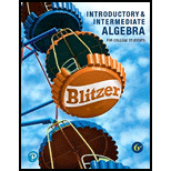 Pearson eText Introductory and Intermediate Algebra for College Students -- Instant Access (Pearson+) - 6th Edition - by ROBERT BLITZER - ISBN 9780136880462