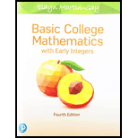 Pearson eText Basic College Mathematics with Early Integrers -- Instant Access (Pearson+) - 4th Edition - by Elayn Martin-Gay - ISBN 9780136881209