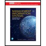 MANAGEMENT INFORMATION SYSTEMS - 17th Edition - by LAUDON - ISBN 9780136971276