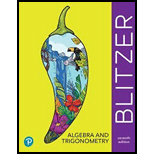 EP ALGEBRA+TRIGONOMETRY                 - 7th Edition - by Blitzer - ISBN 9780137393879