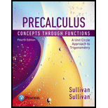 Pearson eText for Precalculus: Concepts Through Functions, A Unit Circle Approach to Trigonometry -- Instant Access (Pearson+) - 4th Edition - by Michael Sullivan,  Michael Sullivan - ISBN 9780137399635