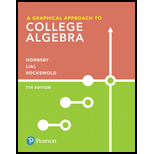 Pearson eText for Graphical Approach to College Algebra, A -- Instant Access (Pearson+)