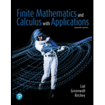 Pearson eText Finite Mathematics and Calculus with Applications -- Instant Access (Pearson+) - 11th Edition - by Margaret Lial,  Raymond Greenwell - ISBN 9780137419333