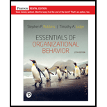 Pearson eText Essentials of Organizational Behavior -- Instant Access (Pearson+) - 15th Edition - by Stephen Robbins,  Timothy Judge - ISBN 9780137438617