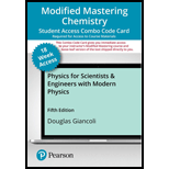 Modified Mastering Physics with Pearson eText -- Combo Access -- for Physics for Scientist and Engineers (18 week)