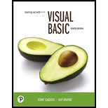 Pearson eText for Starting Out With Visual Basic -- Instant Access (Pearson+) - 8th Edition - by Tony Gaddis,  Kip Irvine - ISBN 9780137506019