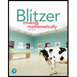 Thinking Mathematically - 8th Edition - by Robert F. Blitzer - ISBN 9780137551385