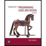 STARTING OUT W/PROGRAMING LOGIC+DESIGN - 6th Edition - by GADDIS - ISBN 9780137602148