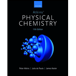 Atkins' Physical Chemistry - 11th Edition - by ATKINS,  P. W. (peter William), De Paula,  Julio, Keeler,  JAMES - ISBN 9780198769866