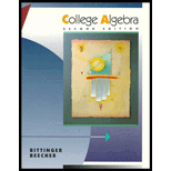 College algebra - 2nd Edition - by Marvin L. Bittinger, Judith A. Beecher - ISBN 9780201525267