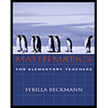 Mathematics For Elementary Teachers - 5th Edition - by Sybilla Beckmann - ISBN 9780201725872