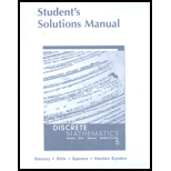 Discrete Mathematics - Student Solutions Manual - Dossey - Paperback