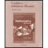 Student Solutions Manual For Mathematics All Around - 3rd Edition - by Tom Pirnot - ISBN 9780321368591