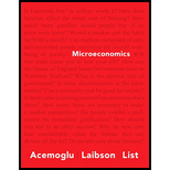 Microeconomics (The Pearson Series in Economics) - 1st Edition - by Daron Acemoglu, David Laibson, John List - ISBN 9780321391575