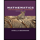 Mathematics For Elementary Teachers - 2nd Edition - by Sybilla Beckmann - ISBN 9780321447173