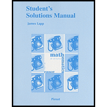Student Solutions Manual For Mathematics All Around - 4th Edition - by Tom Pirnot - ISBN 9780321575845