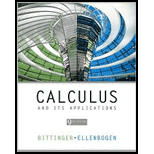 Calculus and It's Applications, ALC+MML (9th Edition) - 9th Edition - by BITTINGER, Marvin L., Ellenbogen, David J. - ISBN 9780321632470