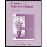 Student's Solutions Manual for Finite Mathematics for Business, Economics, Life Sciences and... - 12th Edition - by Raymond A. Barnett, Michael R. Z... - ISBN 9780321655110