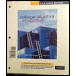 College Algebra In Context + Apps For The Managerial, Life, And Social Sciences - 3rd Edition - by Ronald J. Harshbarger, Lisa S. Yocco - ISBN 9780321656544