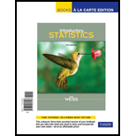 Introductory Statistics (books A La Carte) - 9th Edition - by Neil A. Weiss - ISBN 9780321697943