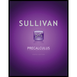 Precalculus - 9th Edition - by Michael Sullivan - ISBN 9780321716835