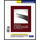 Thomas' Calculus: Early Transcendentals - 12th Edition - by Thomas, George B., Jr., WEIR, Maurice D., Hass, Joel - ISBN 9780321730787