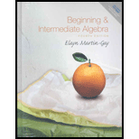 Beginning & Intermediate Algebra - 4th Edition - by Elayn Martin-Gay - ISBN 9780321747082