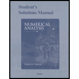 Student Solutions Manual for Numerical Analysis - 2nd Edition - by Timothy Sauer - ISBN 9780321783929