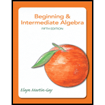 Beginning & Intermediate Algebra - 5th Edition - by Elayn Martin-Gay - ISBN 9780321785121