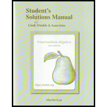 Student Solutions Manual For Intermediate Algebra - 6th Edition - by Elayn El Martin-Gay - ISBN 9780321785329