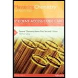 Masteringchemistry with Pearson Etext -- Standalone Access Code Card -- For General Chemistry