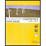 Elementary Statistics Using Excel Plus Mystatlab Student Access Kit - 1st Edition - by Mario F. Triola - ISBN 9780321824493