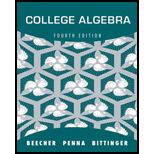 EBK COLLEGE ALGEBRA - 4th Edition - by BITTINGER - ISBN 9780321830760