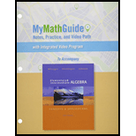 Mymathguide: Notes, Practice, And Video Path For Elementary And Intermediate Algebra: Concepts & Applications - 6th Edition - by Marvin L. Bittinger - ISBN 9780321848765