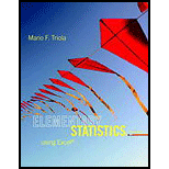Elementary Statistics Using Excel - 5th Edition - by Mario F. Triola - ISBN 9780321851666