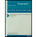 McKnight's Physical Geography.. -Access - 11th Edition - by Hess - ISBN 9780321860859