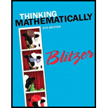 Thinking Mathematically (6th Edition)