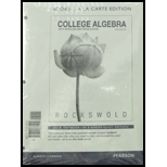 College Algebra with Modeling and Visualization with Mymathlab Access Code - 5th Edition - by Gary K. Rockswold - ISBN 9780321869418