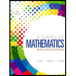Survey of Mathematics with Applications, A Plus MathXL (6 months) (9th Edition) - 9th Edition - by Allen R. Angel, Christine D. Abbott, Dennis C. Runde - ISBN 9780321894946