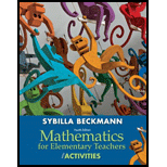 Mathematics for Elementary Teachers With Activities - 4th Edition - by Beckmann, Sybilla - ISBN 9780321901231