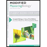 Modified Masteringbiology With Pearson Etext -- Standalone Access Card -- For Campbell Biology In Focus - 1st Edition - by Lisa A. Urry - ISBN 9780321905307