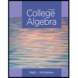 College Algebra - 3rd Edition - by Ratti,  J. S., Mcwaters,  Marcus - ISBN 9780321912787