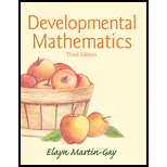 Developmental Mathematics (3rd Edition) - 3rd Edition - by Elayn Martin-Gay - ISBN 9780321936875