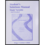 Student Solutions Manual, Single Variable for Calculus: Early Transcendentals - 2nd Edition - by William L. Briggs, Lyle Cochran, Bernard Gillett - ISBN 9780321954329